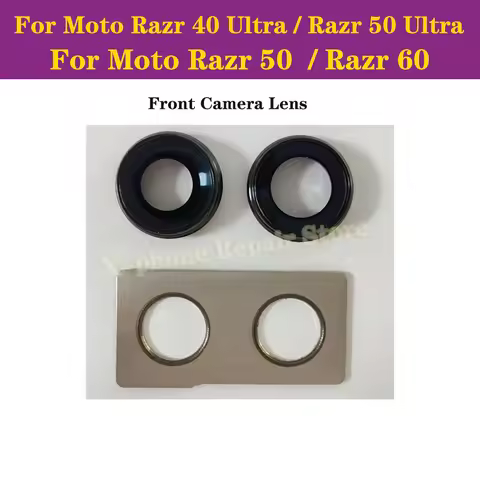 Original Front Facing Rear Main Camera Lens For Moto Razr 40 Ultra Front Camera Frame For Moto 50 60