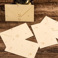 Vintage flower-style envelopes/postles for writing letters and postcards in classic style