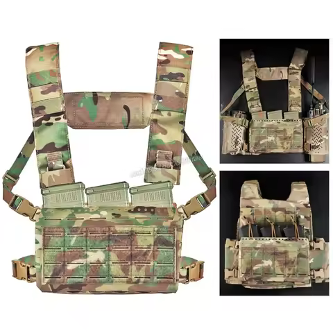 MK5 Tactical Chest Rig Mag Pouch Spiritus Molle Micro Fight Chassis Placard Kit Front Panel for JPC 