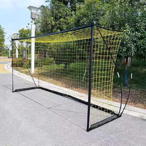 High Quality Foldable Soccer Goal 12x6ft Football Net Soccer Goal Post Portable Soccer Goal Set for 