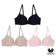 Wacoal Surprise Wireless Push Up Bra บราไร้โครง ดันทรงสวย เซท 3 ชิ้น รุ่น WB9V10/WB9V02 คละสี (PA)