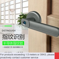 intelligence🧅Handle Smart Door Lock Room Door Handle Spherical Lock Bedroom Wooden Door Fingerprint Lock Hole-Free Home