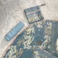 (COD) Mukena  dewasa Silk Daily Premium Motif 2in1