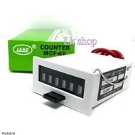 Counter Model MCF-6X 6 Digits (Counting Quantity) Power Supply Has 24vdc 220VAC.