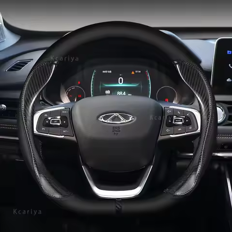 Carbon fiber Car Steering Wheel Cover For Chery Tiggo 3 4 5 7 7Pro 7 8 Plus Arrizo 7 GX 5x EQ7 Fulwi