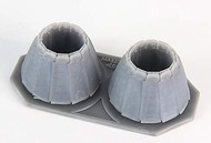 KA MODELS KALMA-32019 Car Model 1/32 F/A-18 A/B/C/D Exhaust Nozzle Set, Closed, For Academy Models