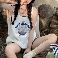 Lovito Casual Letter Sleeveless Basic Tank Top for Women LNA21047 (Multi-color) Lovito Tank Top Basi