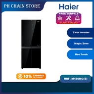Haier 480L Side by Side Twin Inverter Refrigerator with Magic Zone | HRF-IM480MG(B) HRF-IM480MM(BL)