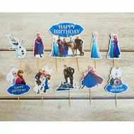 Topper toper skewer cupcake decoration cup cake birthday frozen character