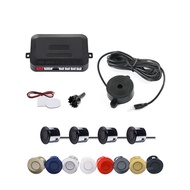 Car Parking Sensor Kit Buzzer 4 Sensors 22mm Reverse Vehicle Alarm Systems Backup Radar Sound Alert Indicator Probe System 12V