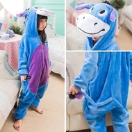 EEYORE DONKEY KEMLEDAI POOH DISNEY ONESIE COSTUME CHILDREN'S COSPLAY PAJAMAS