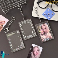AINTP Photo Card Case, with Keychain Transparent Acrylic Photocard Holder, Creative Cute 2.7x4.1 Inc