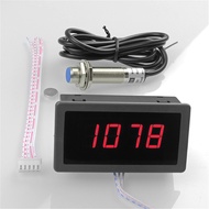 High Precision Digital Frequency Tachometer 0.56" 4 LED DC 8-15V Car Motor Speed Meter RPM velocity 