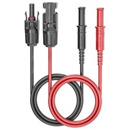 Goupchn Safety Banana Plugs to Solar Connectors Silicone Test Leads 2PCS Red Black 3.3ft Solar Test 