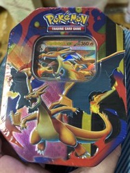 【全新未拆封】2026 寶可夢 超級噴火龍Y EX 鐵盒 Mega Charizard Y EX Tin 🔥 正版鐵罐 + 特典閃卡 + 4包