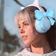 [WillbehotS] Silicone Bow Headphone Accessory, 2 Pa 3D Bows Decor For Headphones, Cute Earphone Deco