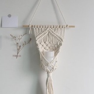 花邊花盆掛繩牆裝飾