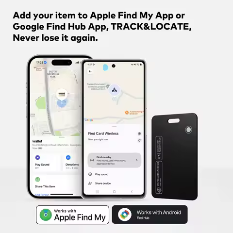 For iOS and Android ICARD ITAG Locator Global Positioning Finder Card Wallet Key Anti-Lost Tracker