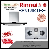 Rinnai RH-C91A-SSVR Chimney Hood + Fujioh FH-GS5530 SVSS Stainless Steel Gas Hob BUNDLE DEAL - FREE 