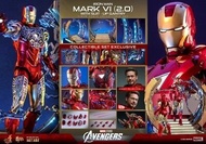 全場最平 啡盒未開 Hottoys MMS688 Iron Man Mark VI 2.0 With Suit-up Gantry MMS688D53