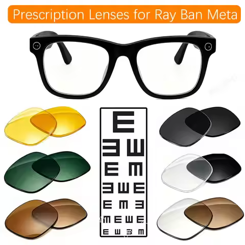 For Ray-Ban Meta Prescription Lenses Wayfarer RW4006 4012 Gen1/2 AR Glasses Photochromic Polarized R