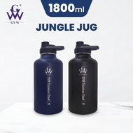 GVW Jungle Jug【1800ml】Oversized Water Bottle Sports Stainless Steel Thermos Flask Tumbler Botol