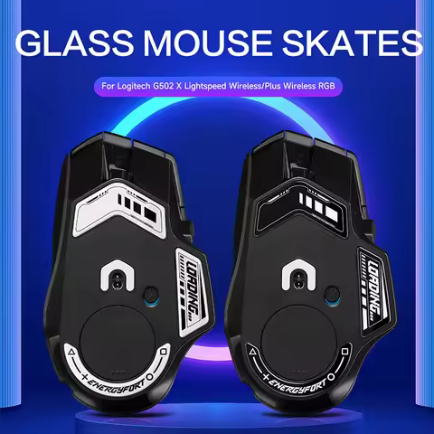 Glass Mouse Feet For Logitech G502 X PLUS / G502 XLIGHTSPEED WIRELESS Version Mouse Round Curved Edg