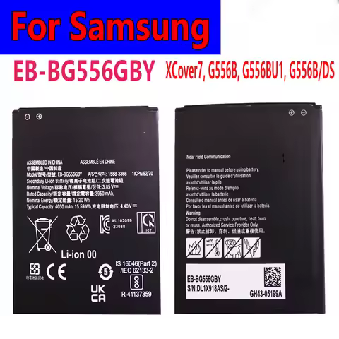 Original Battery EB-BG556GBY 4050mAh Battery For Samsung Galaxy!XCover7 G556B G556BU1 G556B/DS