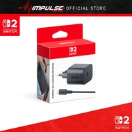 NSW Nintendo Switch /Switch 2 Original AC Adapter [Round Pin / Flat Pin]