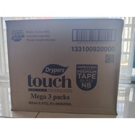 Drypers Touch Newborn 1 Carton (3 packs)