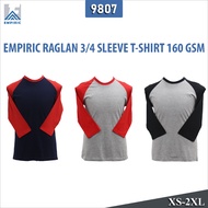 Empiric Raglan 3/4 Sleeve T-Shirt (XS - 2XL)