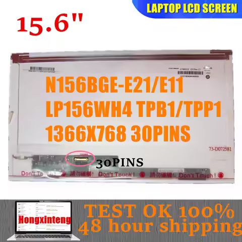 Original 15.6INCH NORMAL N156BGE-E11 FIT LP156WH4 TPA1 TPB1 TPP1 B156XW02.6 30PINS EDP FOR Thinkpad 