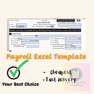 Salary and Payroll template Automatic Generate EPF, SOCSO and EIS listing together generate EA Form 