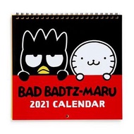 Japan Sanrio - Bad Badtz-Maru XO 日版 家居 壁掛 月曆 行事曆 掛牆 日曆 2021 年曆 (日本假期) 酷企鵝