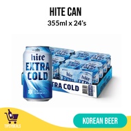 HITE 355ML CANS 24's |  #1 Korean Lager Beer in Singapore | BBD 25 Sep 2025