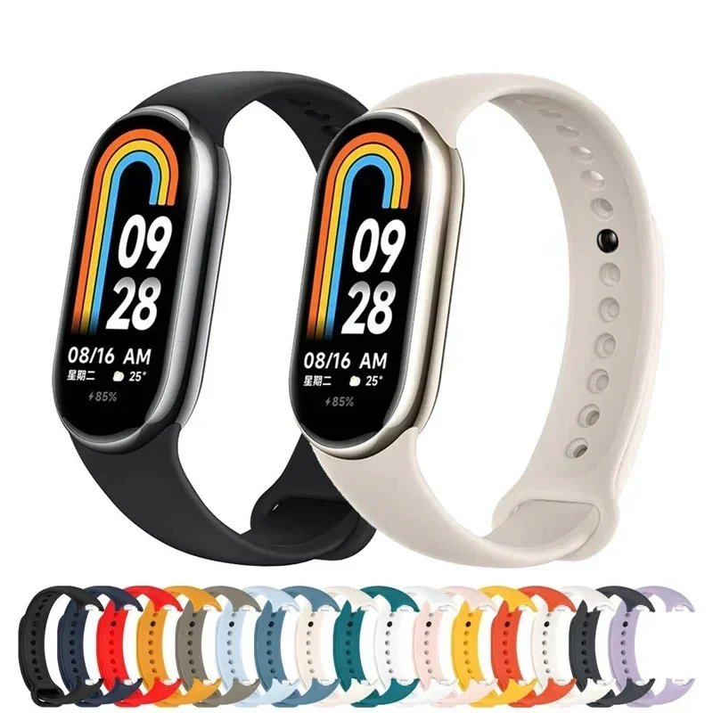 Strap For Mi band 8 xiaomi 8 NFC Bracelet Sport belt Silicone Replacement Smartwatch bracelet watchband Xiaomi mi band 8 strap