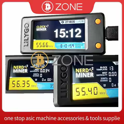 NerdMiner V2 Bitcoin Lottery Solo Miner 56 KH/s BTC Crypto Nerd Miner V2 Pro