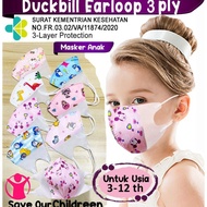 ASLI Masker Duckbill Anak | Masker Anak Duckbill 3ply | Masker