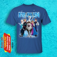 MESIN FROZEN 3 T-SHIRT FOR ALL AGES QUALITY 3 DIMENSIONAL DTG PRINTING MACHINE PRINTING