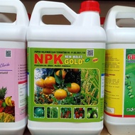 pupuk npk gold 5 liter pupuk lengkap buah majemuk anti jamur dan zpt ga3