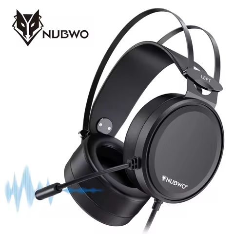 NUBWO Wired Over Ear Gaming Headphones with Noise Canceling Mic N7 Headsets Gamer PS4 Xbox One Stere