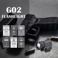TrustFire G02 LED ยุทธวิธีไฟฉายถอดชิ้นส่วนอย่างรวดเร็วอาวุธแสงสำหรับ Glock/picatinny/ ราศีพฤษภ/ และรถไฟที่คล้ายกัน
