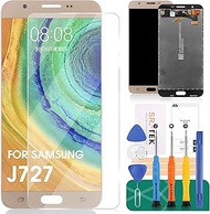 SRJTEK for Samsung j727 LCD Screen Replacement,Galaxy J7 Prime 2017 LCD Display J727 SM-J727A J727R4 J727V J727P SM-J727VL J727U SM-J727T SM-J727T1 Sky Pro Touch Screen Digitizer Glass Assembly (Gold)