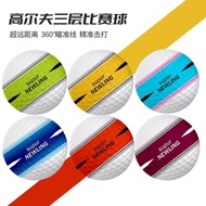 Golf Three-Layer Competition Ball 360 Degree Seamless Alignment Putter Line High Density Large Kinet