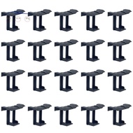 20PCS Photovoltaic Panel Drainage Buckle  Plate Solar Panel Water Drain Clip for Solar Panel Draining Black 35mm Easy to Use
