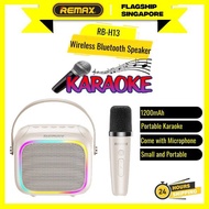 REMAX RB-H13 5W Wireless Bluetooth Speaker 1200mAh Portable Karaoke with Microphone