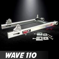สวิงอาร์ม WAVE 110 / WAVE 100 เก่า ขนาดเดิม อาร์มไข่ สวิงอาร์ม เวฟ อาร์ม W110 อาร์มแต่ง มีเนียม พร้อม หางปลาปรับระดับ+บู้ช+น๊อต ครบชุด เกรด A