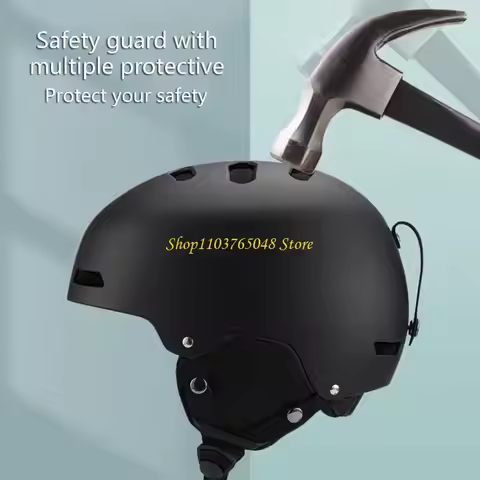 R53E Thermal Snowboard Helmet with Ear Warmer Winter Sports Headgear for Men Women Skiing Scooter Sk