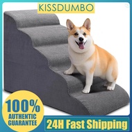 Dog Stairs for High Beds 5Step Dog Steps for Small Dogs and Cats Curved Pet Stairs for High Bed Clim