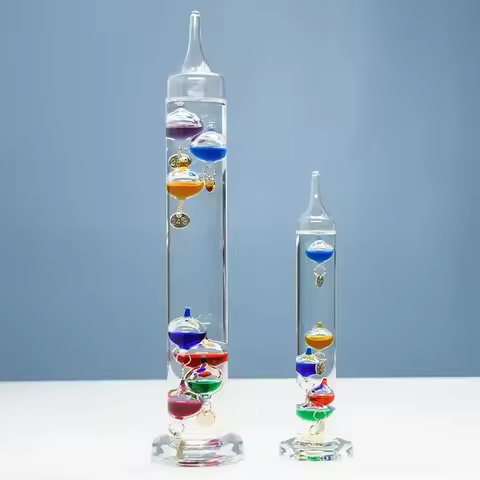Galileo Thermometer Colorful Ball Suspended Bedroom Wine Cabinet Living Room Physics Decoration Stud